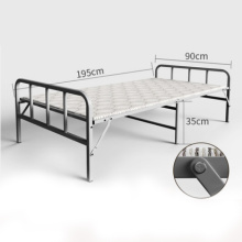 Hot sale high load-bearing hotel metal folding bed for bedroom steel pipe lounge bed